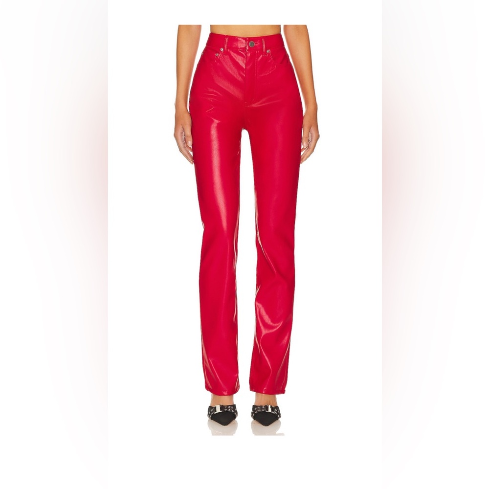 AFRM faux leather Heston straight leg pant